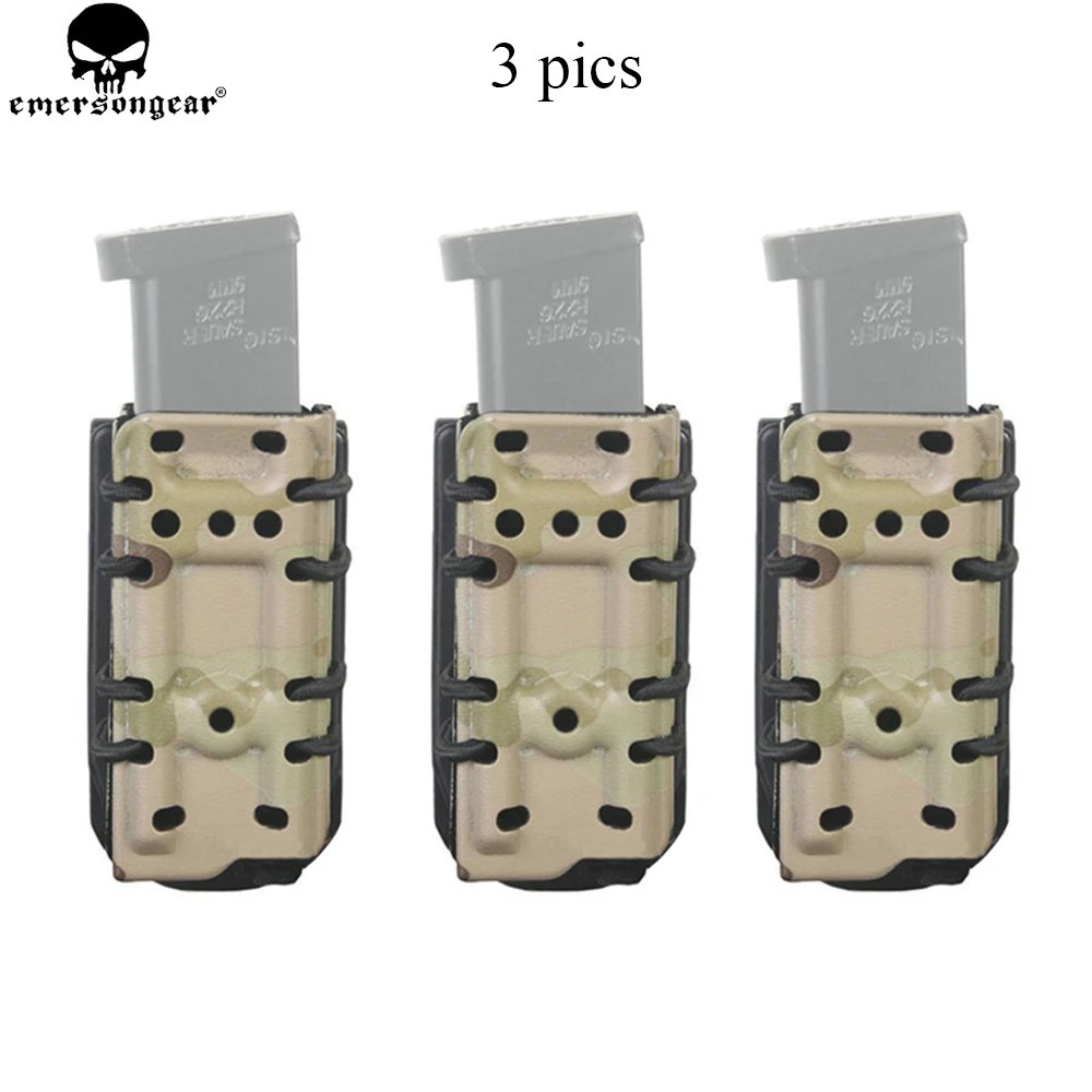

EMERSONGEAR 9mm Mag Pouch Tactical Plastic Holster G-code Style Magazine Pouch Military Fast Mag Pistol Holster Multicam Black