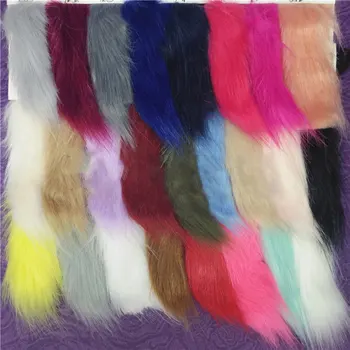 

Spot high imitation solid color big fox fur artificial plush plush high-end clothing toy fabric fox fur
