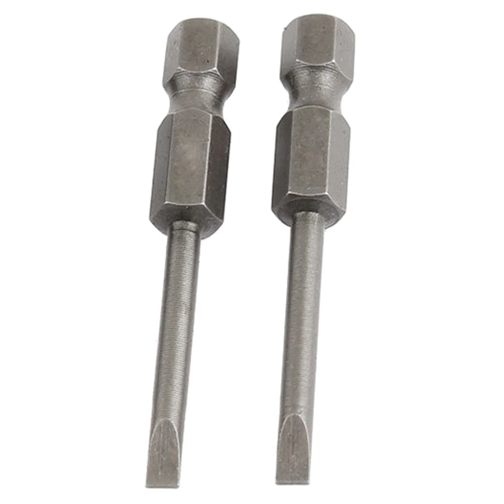 NFLC 5cm Length 3mm Bit 0.24inch Hex Shank Slotted Screwdriver Bits 10