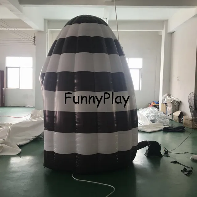 Wedding Photo Booth for Party Photo Booth Backdrop with LED Lights Inflatable Egg Shape Show Room for Fair Inflatable Luna Tent