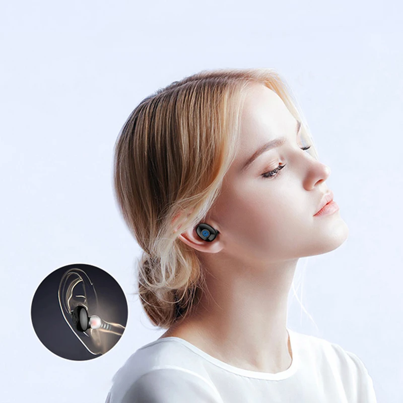 TWS Bluetooth V4.2 Headphones Sports Wireless Headset 3D Stereo Earbuds Mini In-Ear Single Ear TW-10Microphone with Charging Box |
