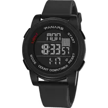 Водостойкий Круглый Циферблат силиконовый ремешок студенческие мужские спортивные цифровые наручные часы декор montre homme