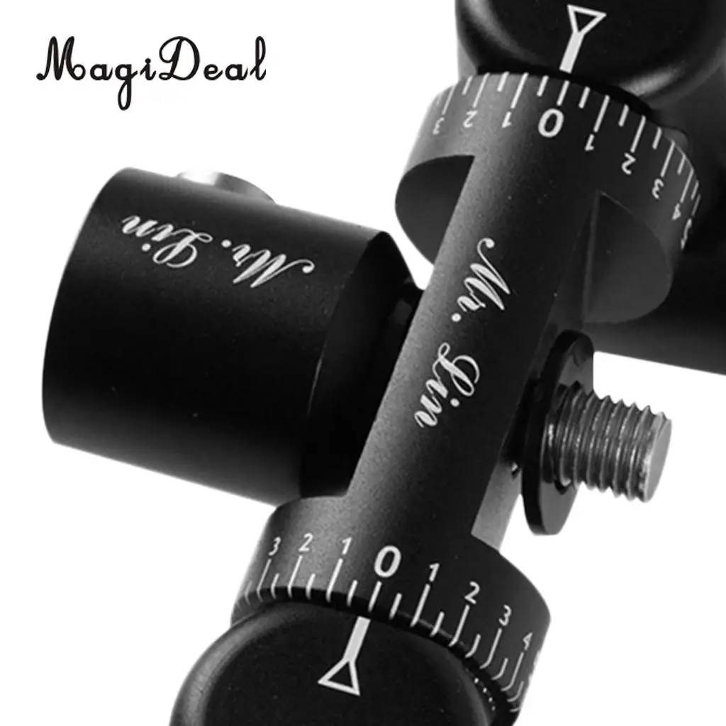 MagiDeal Professional Fully Adjustable Double Sided Quick Disconnect V-Bar Kit Black/Red - High Quality Magnalium Alloy Gifts