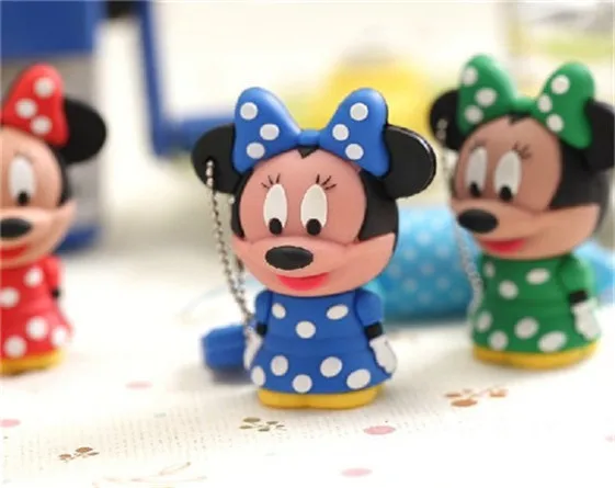 Mouse Mickey and Minnie USB Flash Drive 4GB 8GB 16GB 32GB 64GB pen drive Animal cartoon pendrive memory stick u disk best gift