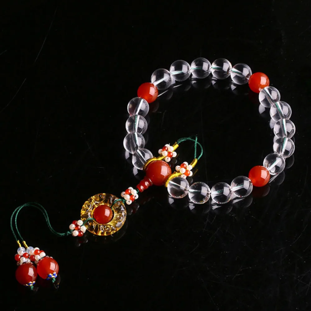 Round Crystal Buddhist Prayer Beads Bracelets Buddha Rosary Bracelet