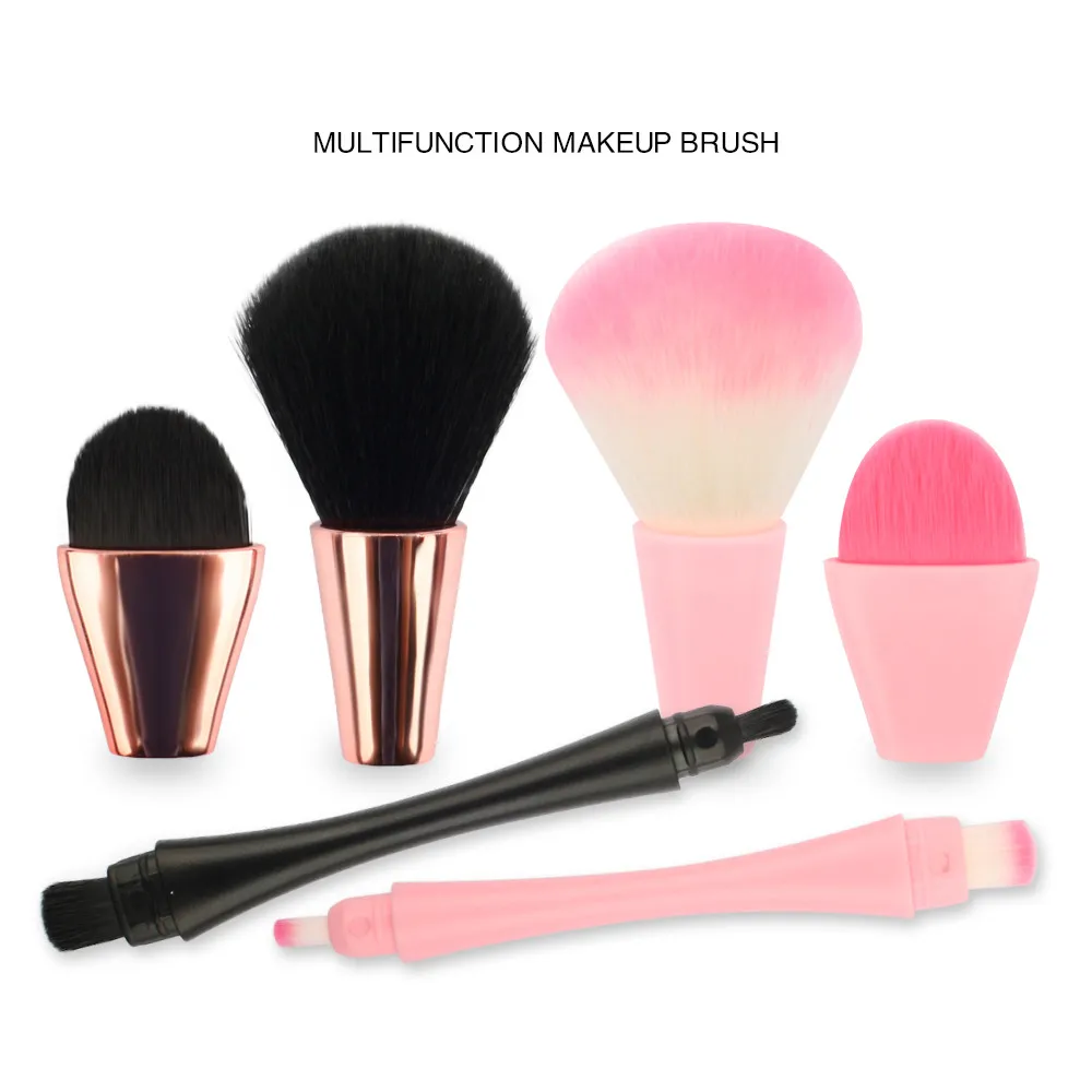 

2019 2 head Makeup Brush Retractable metal Eye Eyeshadow Brush Cosmetics Portable brochas maquillaje косметика 8W5