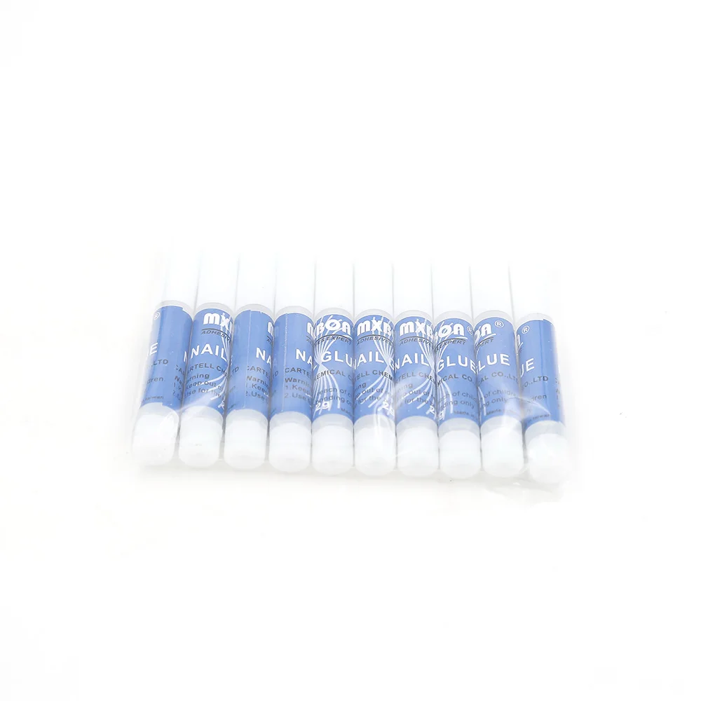 

100pcs/lot Nail Glue 2g Adhesives Expert Clear Can Be Used Nail Tips Strip