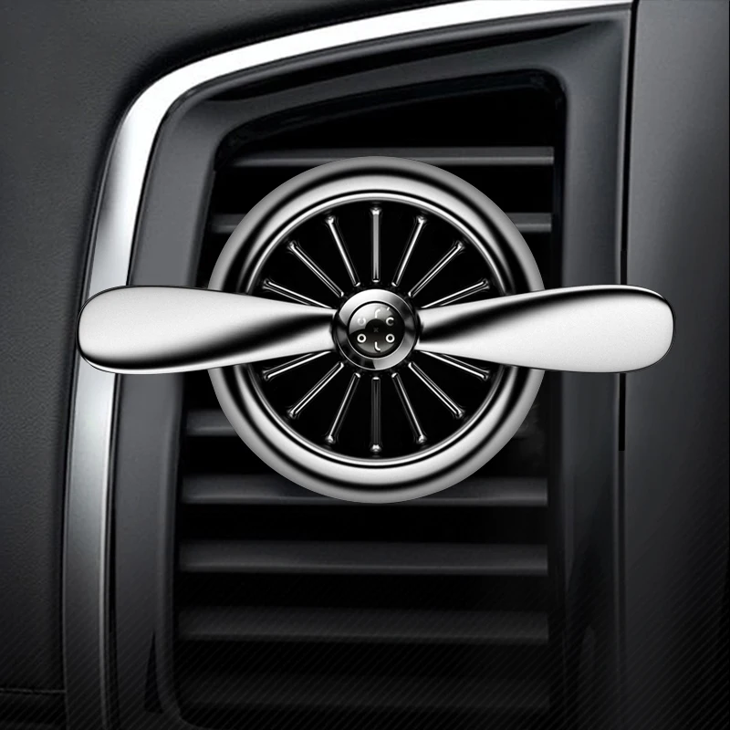 

2018 New Vogue Car Air Freshener Outlet Fans Propeller Vent Clip Auto Aromatherapy Dispel Peculiar Smell Car Styling Perfumes