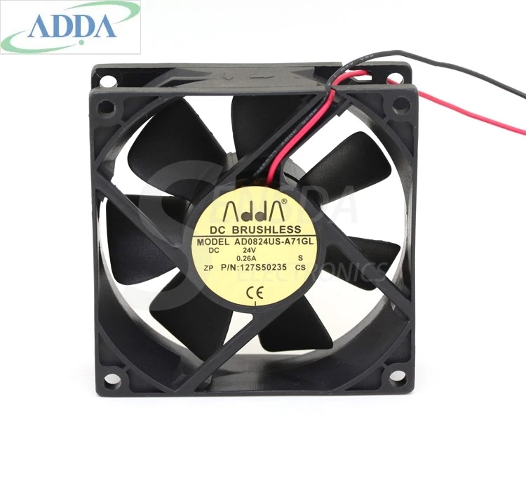 Computer PC Fan 80mm With LED 8025 Silent Cooling Fan 12V LED Luminous Chass GL