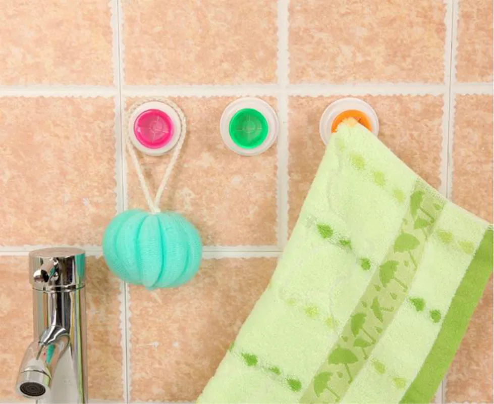 

Self-adhesive Multi-use Cloth Clip Lazy Towel Hooks Push-in Wall Mounted Towel Rack Towel Holder for Kitchen or Bathroom
