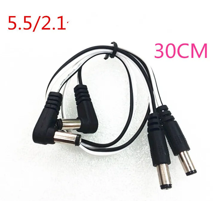 DC 5.5 2.1 male to male DC power Cable 90 Degrees 12V DC power Cord