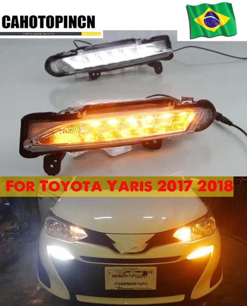 Buy For Toyota Yaris 2017 2018 Waterproof 12V LED DRL