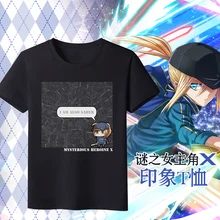 Судьба/Grand для таинственная героиня X аниме футболка унисекс летняя футболка с коротким рукавом Топы хорошие модели Цвет черный
