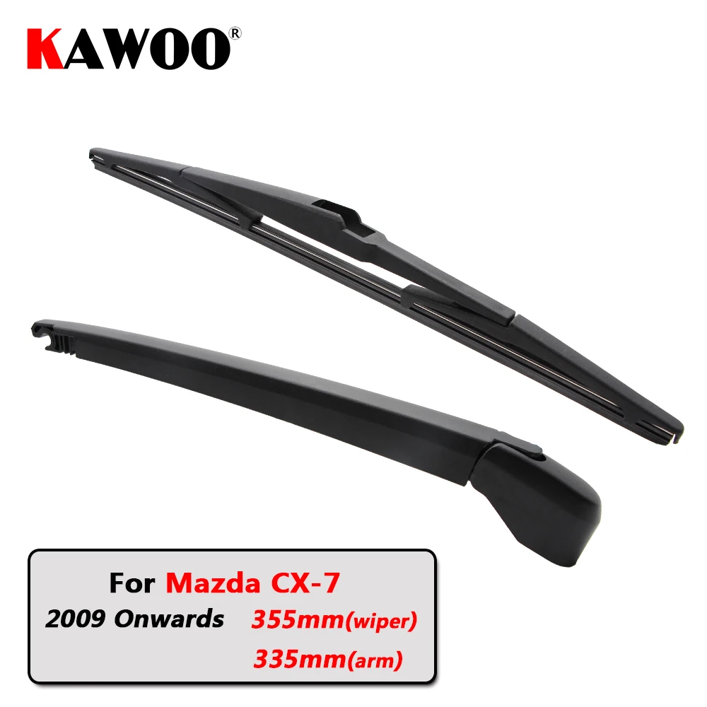 

KAWOO Car Rear Wiper Blade Blades Back Window Wipers Arm For Mazda CX-7 Hatchback (2009 Onwards) 355mm Auto Windscreen Blade
