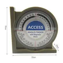 95*95*30 мм Многофункциональный угломерный инструмент баланса с магнитной основой измеритель наклона измеритель отклонения Наклонный инструмент