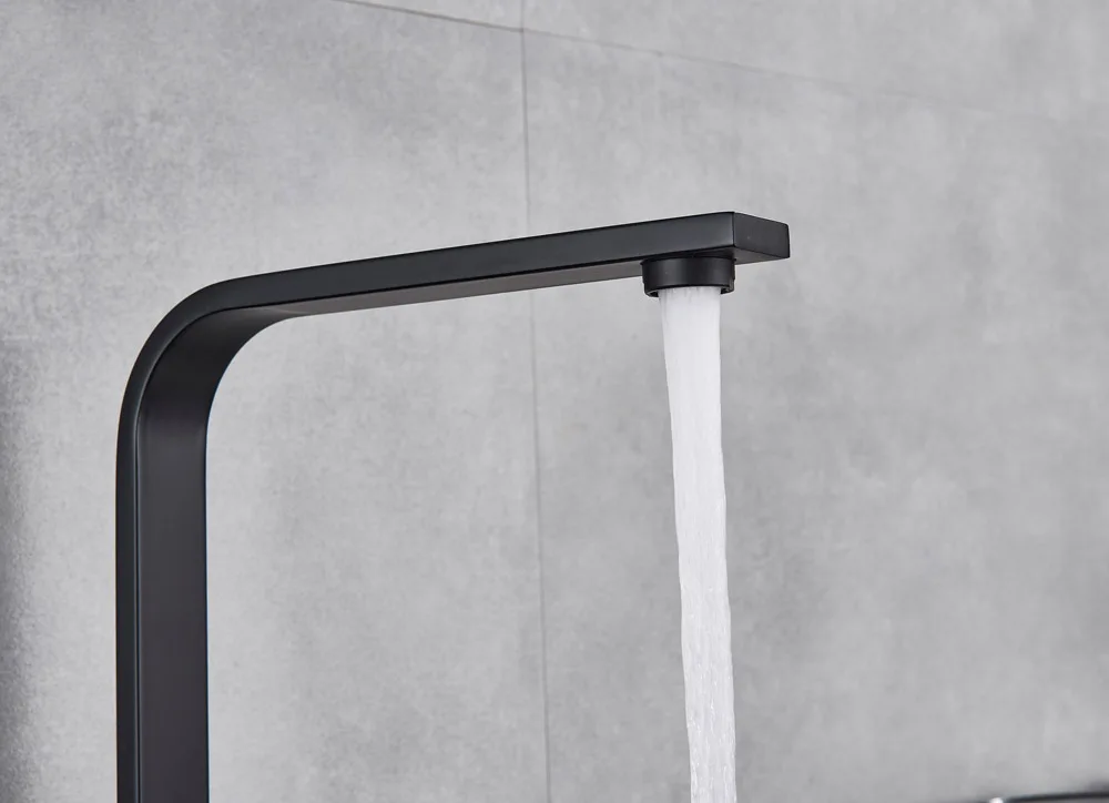 Brushed Nickel Kitchen Faucet Single Lever Bathroom Kitchen Mixer Tap Deck Mounted Bathroom Kitchen Hot and Cold Water Tap Cran