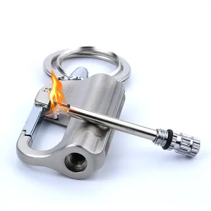 Флинт Fire Striker из нержавеющей стали зажигалка брелок керосиновая Зажигалка