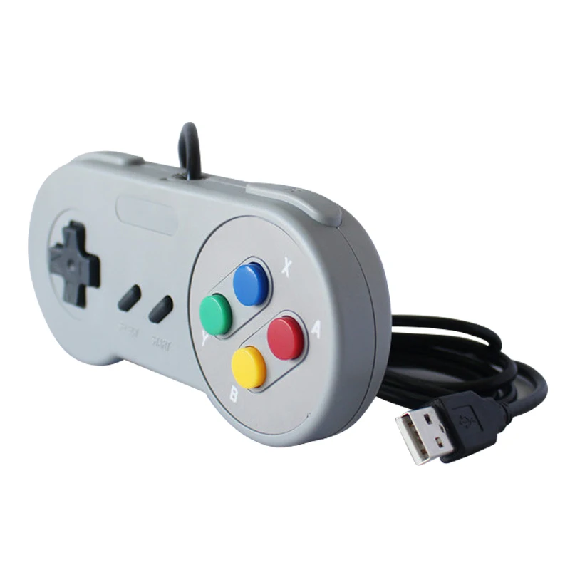 USB 2,0 PC геймпад проводной игровой контроллер джойстик игровой контроль Лер SNES игровой коврик для Windows PC MAC компьютерный контроль