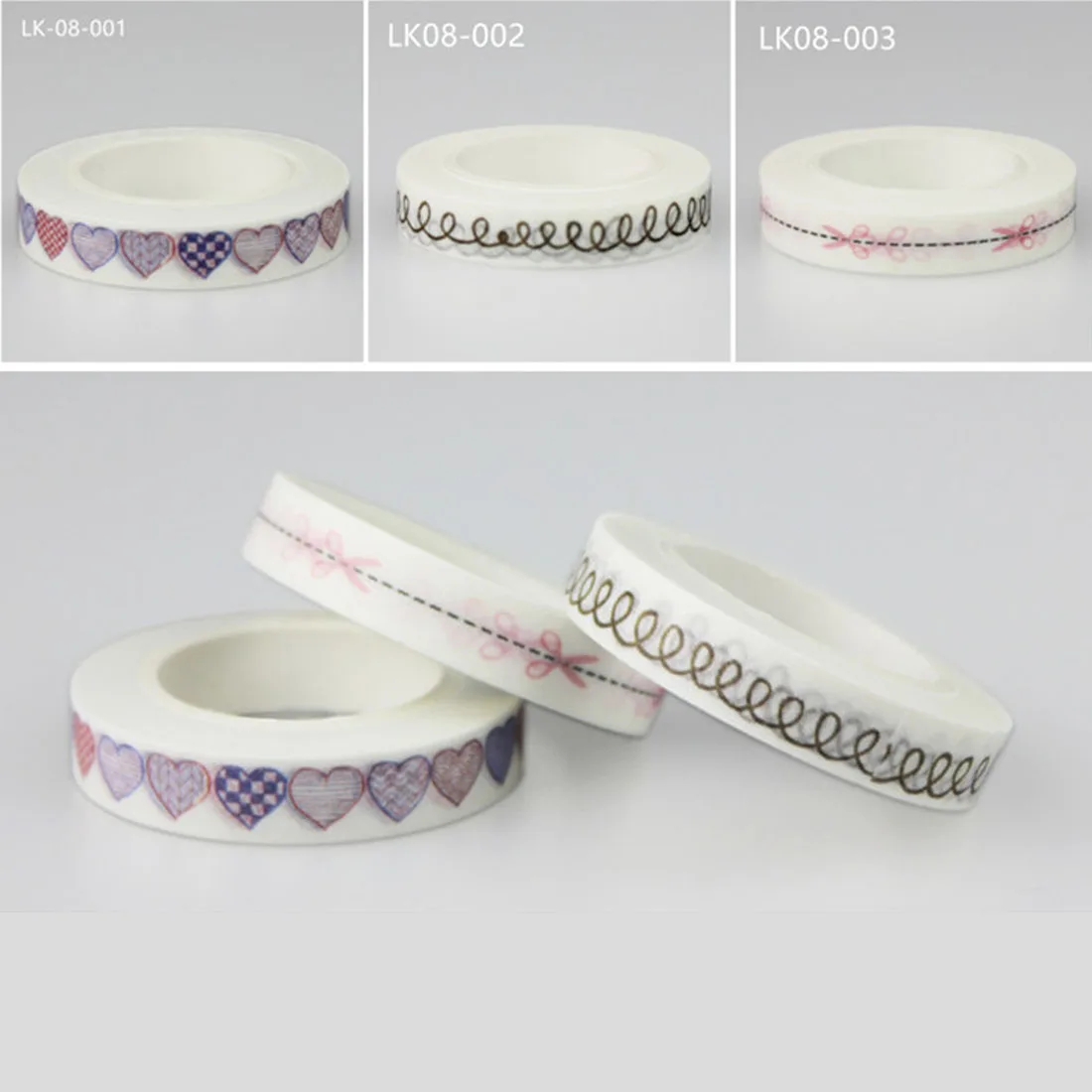 Cute Lot kawaii Decorative Washi Tape Writing Hand Tear Tape 8mm*10m