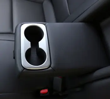 

Interior Rear Seat Water Cup Holders Cover Bezels For Hyundai Tucson 2016 SUV