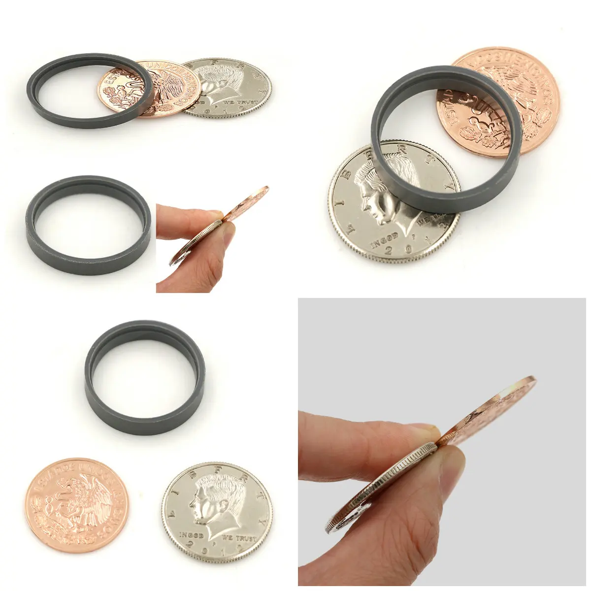 

1 Set Magic Props Mentalism toy Scotch And Soda Coins Magic Tricks Scotch & Soda (US Dollar Version) - Coin & Money