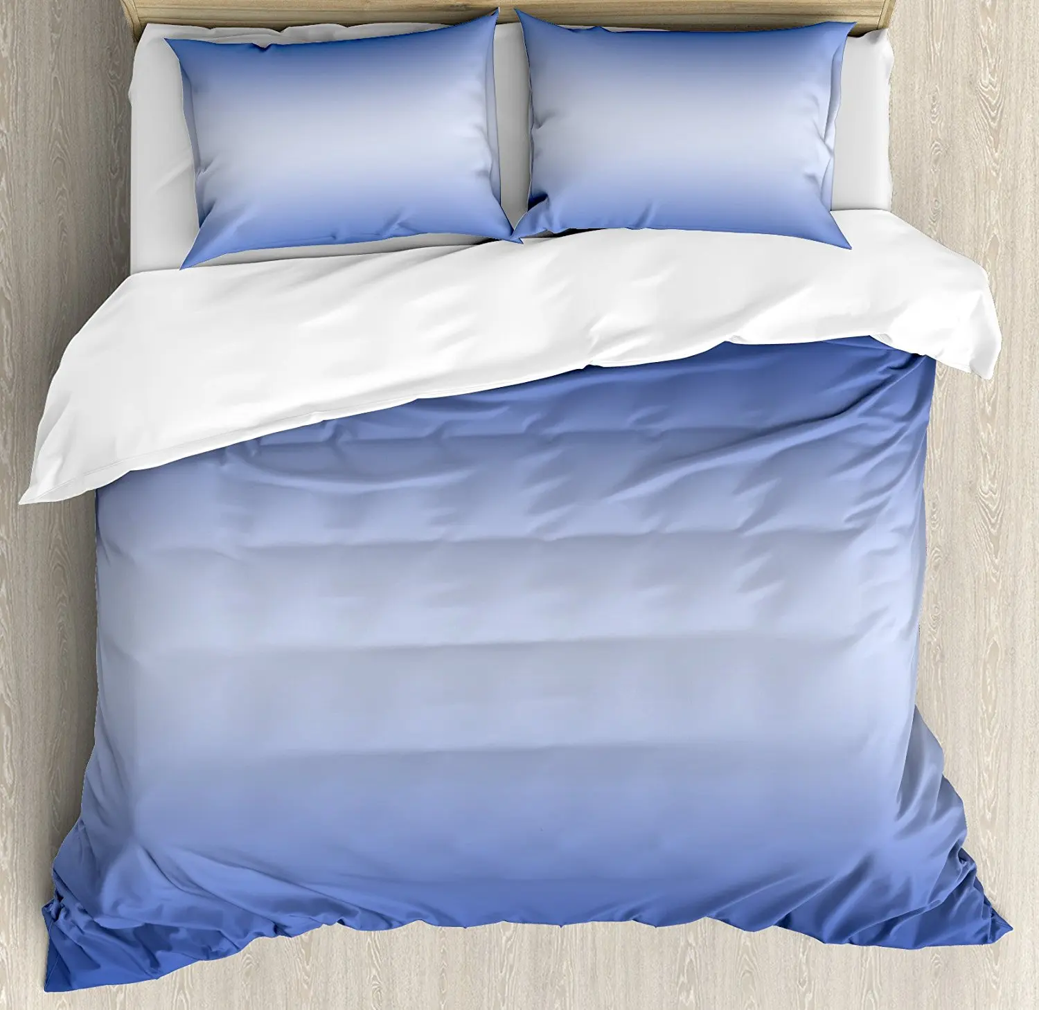 Ombre Duvet Cover Set Evening Sky After the Sun Sets Day and Nignt