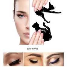 Сексуальная Кошка подводка для глаз трафарет для женщин Cat Line Pro Eye Makeup Tool Eye liner Eye Shadow образец руководства Shaper модель Начинающий эффективный
