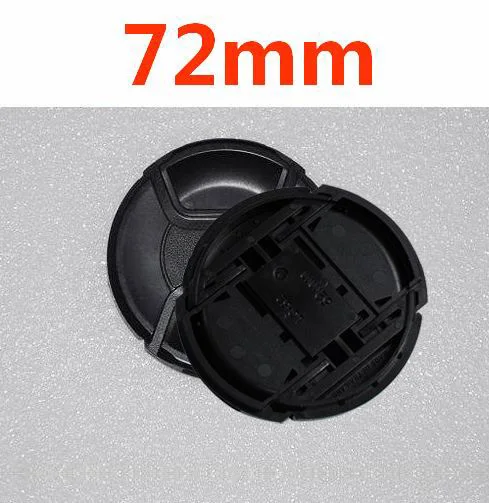 10pcs/lot 72mm center pinch Snap-on cap cover LOGO for nikon 72 mm Lens photo