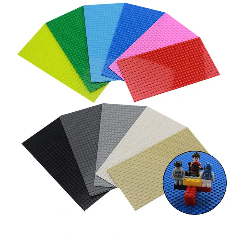 8 Colors 16*32 Dots Base Plate for Small Bricks Baseplate Board