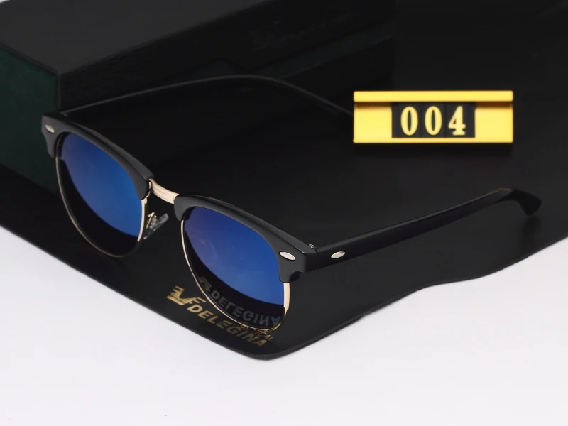 Винтажные Поляризованные солнцезащитные очки унисекс, брендовые дизайнерские зеркальные солнцезащитные очки для вождения, мужские солнцезащитные очки