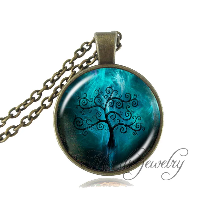 

Tree Of Life necklace pendant tree of life jewelry vintage choker statement Necklace black green mystical necklace women jewelry