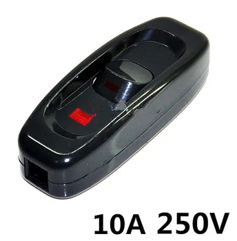 

Black Household Appliances Wiring Switch Midway Bedside Lamp switch 10A 250V 10PCS