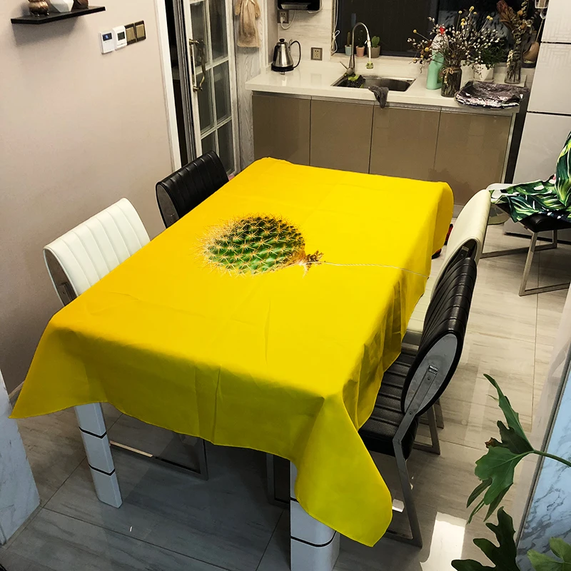 

cactus tablecloth waterproof polyester printed tablecloth rectangular home restaurant tablecloth table cloth tablecloth