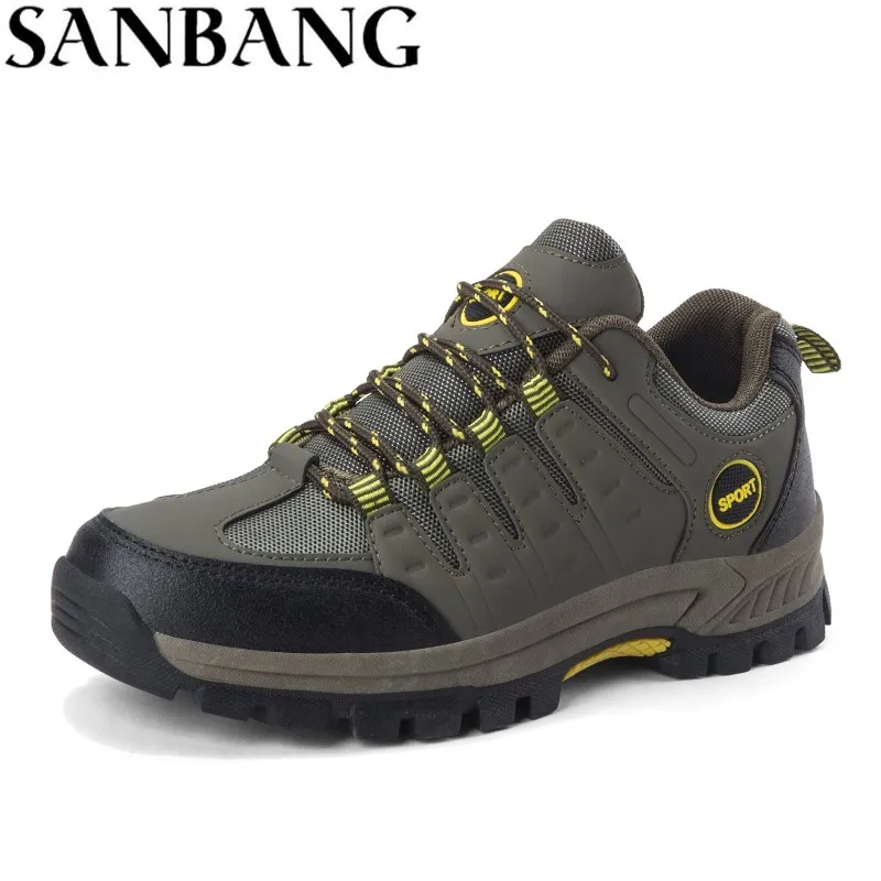 

Men Stability Necessary Hiking Shoes Mountain Walking Lace Up Sports Anti Slippery Breathable Trekking Sneaker Free Shipping WX4