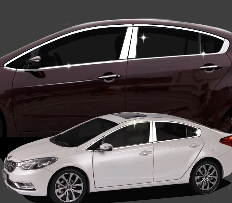 

for KIA K3 Window trim Stainless steel Body trim Stele decoration