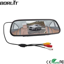 BORUiT 5 “Car Monitor Specchio Retrovisore Videocamera vista posteriore TFT 800*480 LCD Car 4 LED Night Vision di Assistenza Al Parcheggio sistema di