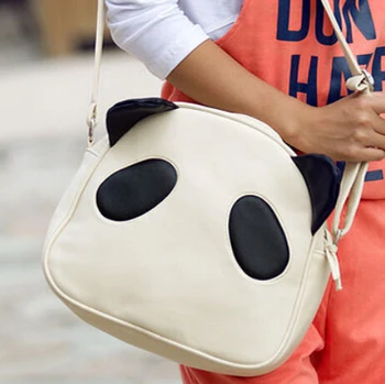 

hot selling women's vintage handbags Panda control / cartoon panda fashion / casual shoulder bag Messenger bag free shipping