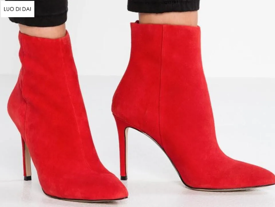 Botines Rojos Tacon Alto Best Sale, UP TO 66% OFF | lavalldelord.com