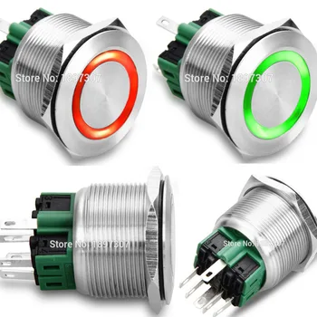 

25mm momentary latching 3V, 6V, 12V, 24V, 230V Red/ green double led electric metal vandal resistance waterproof switch