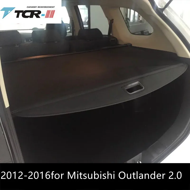 Автомобильный багажник для хранения стент 2008- для Mitsubishi Outlander 2,0-2,4 занавеска для салона автомобиля s разделитель багажника - Цвет: 2013-2016