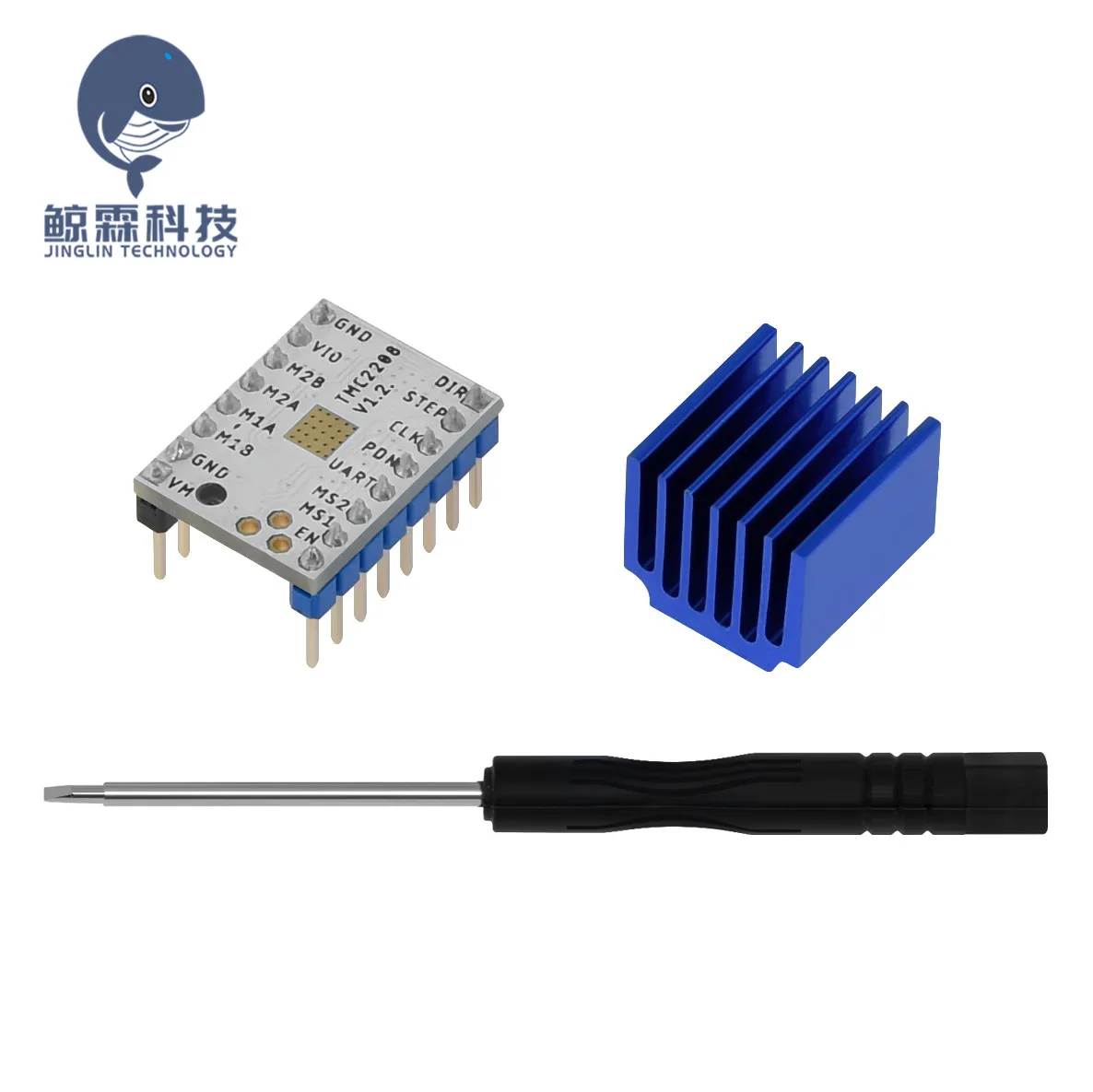 

1PC Stepstick TMC2208 V1.2 driver Stepper Motor Super Silent With New Heat Sinks Replace TMC2100 For 3d Printer Parts