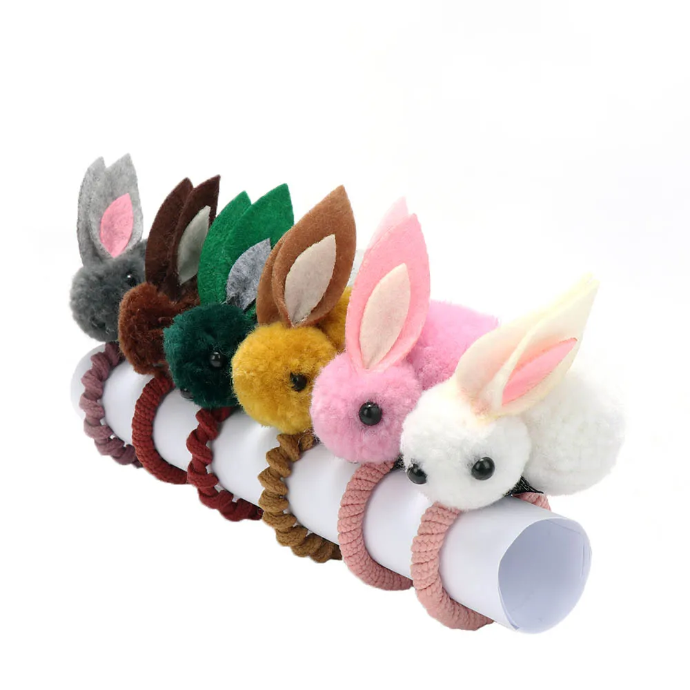 

Lovely Animals Rabbit Style Hair Bands Headwraps Animals Hairpins Plush Rabbit Ears Headband Children Girls Hair Accessories