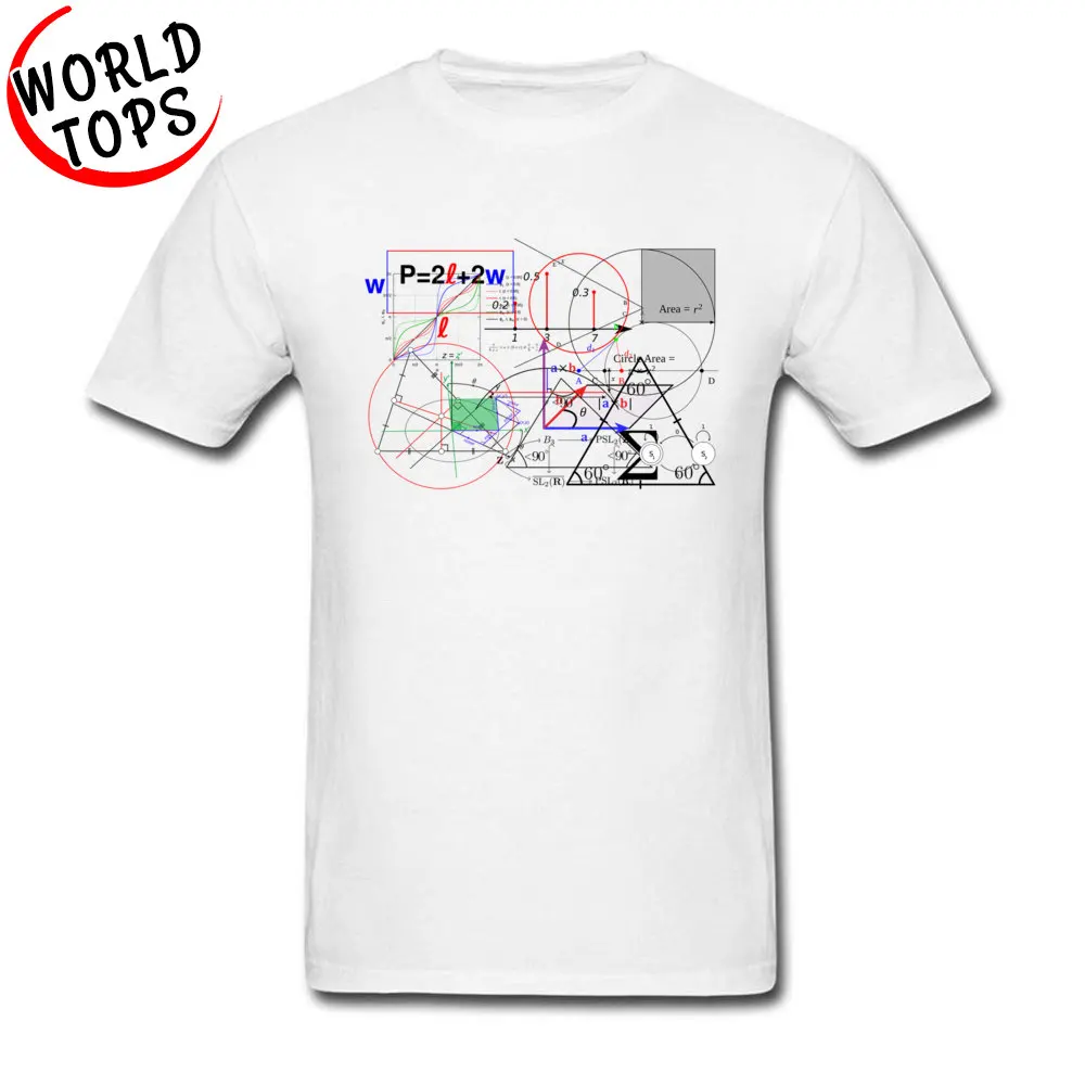Custom Physics Tshirts 2018 Lovers Day Short Sleeve Round Collar Tops Shirt 100% Cotton Fabric Mens Simple Style Tops Shirts Physics white