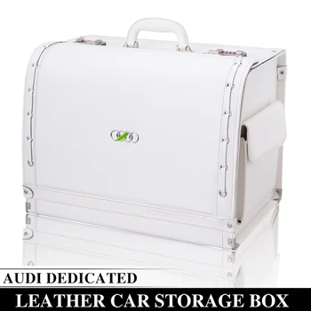 

Dedicated to Audi storage box A3A4LQ3Q5A6LA5Q7A7A8 car leather car storage box high-end leather car trunk storage box