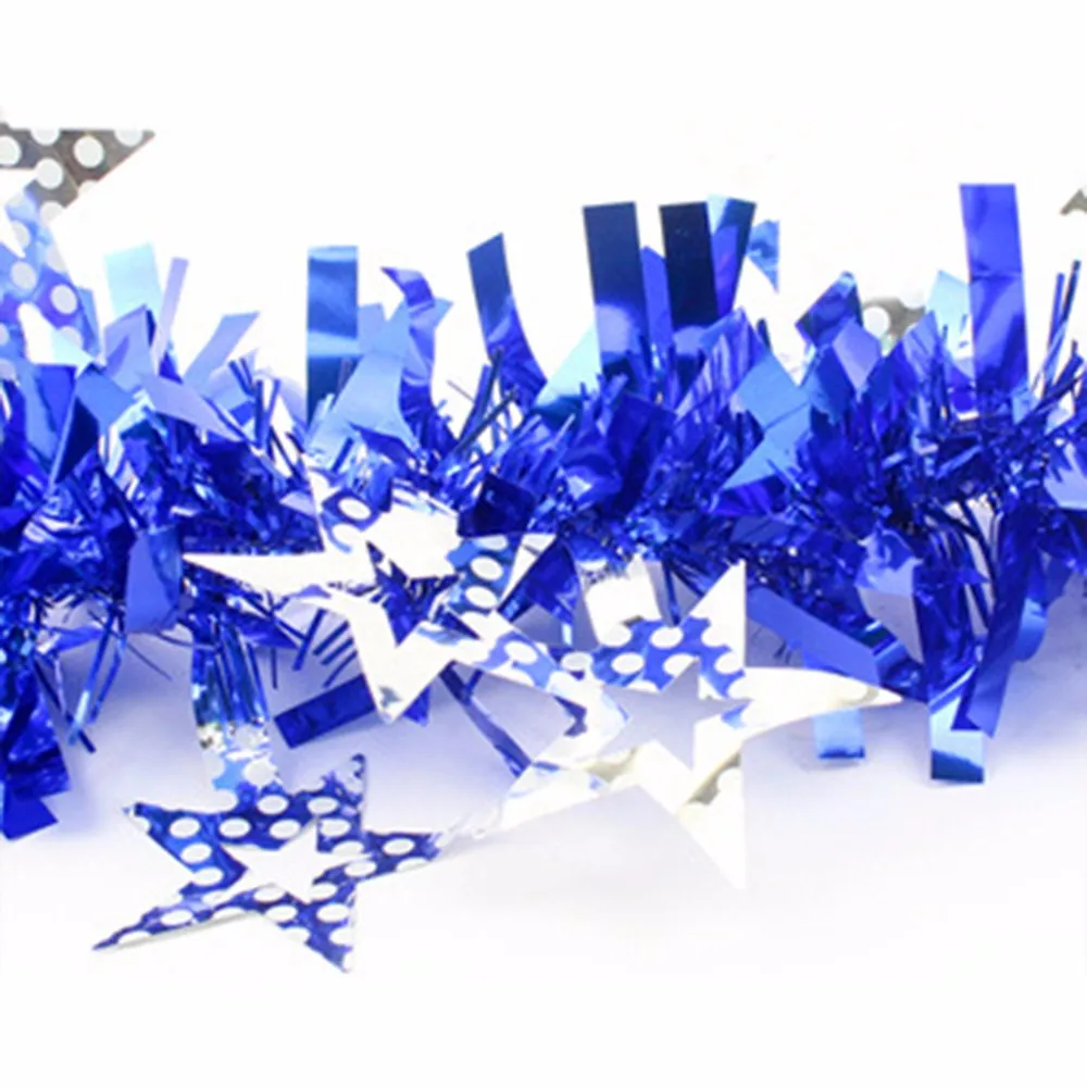 

2M Christmas Garlands String Hanging Ribbon Stars New Year Ornaments Christmas Decorations For Tree adornos de navidad