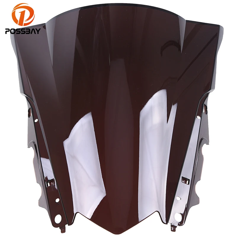 

Bike Motorcycle Windshield Scooter Windscreen Double Bubble Motorbike Wind Deflector For Yamaha YZF R3 YZF R25 2014 2015 2016