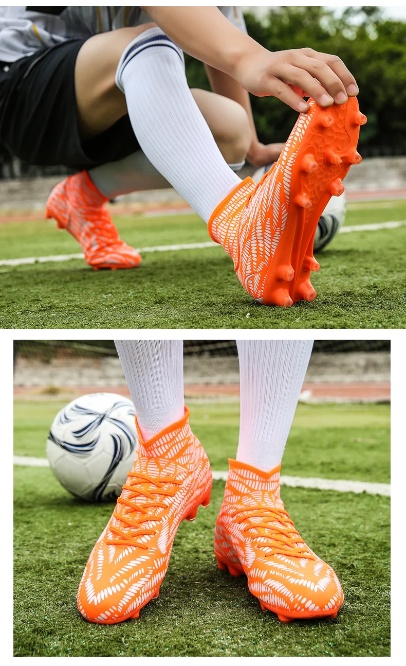 Мужская футбольная обувь большого размера 36-45, уличная спортивная обувь, бутсы, футбольная обувь, мягкие кроссовки для газона, удобные трендовые тренировочные туфли