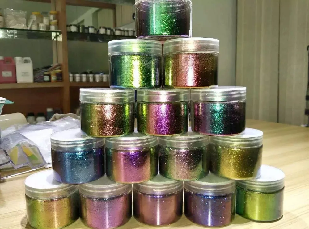 100g/bag pearl pigment pearlescent color changw pigmemt powdder |