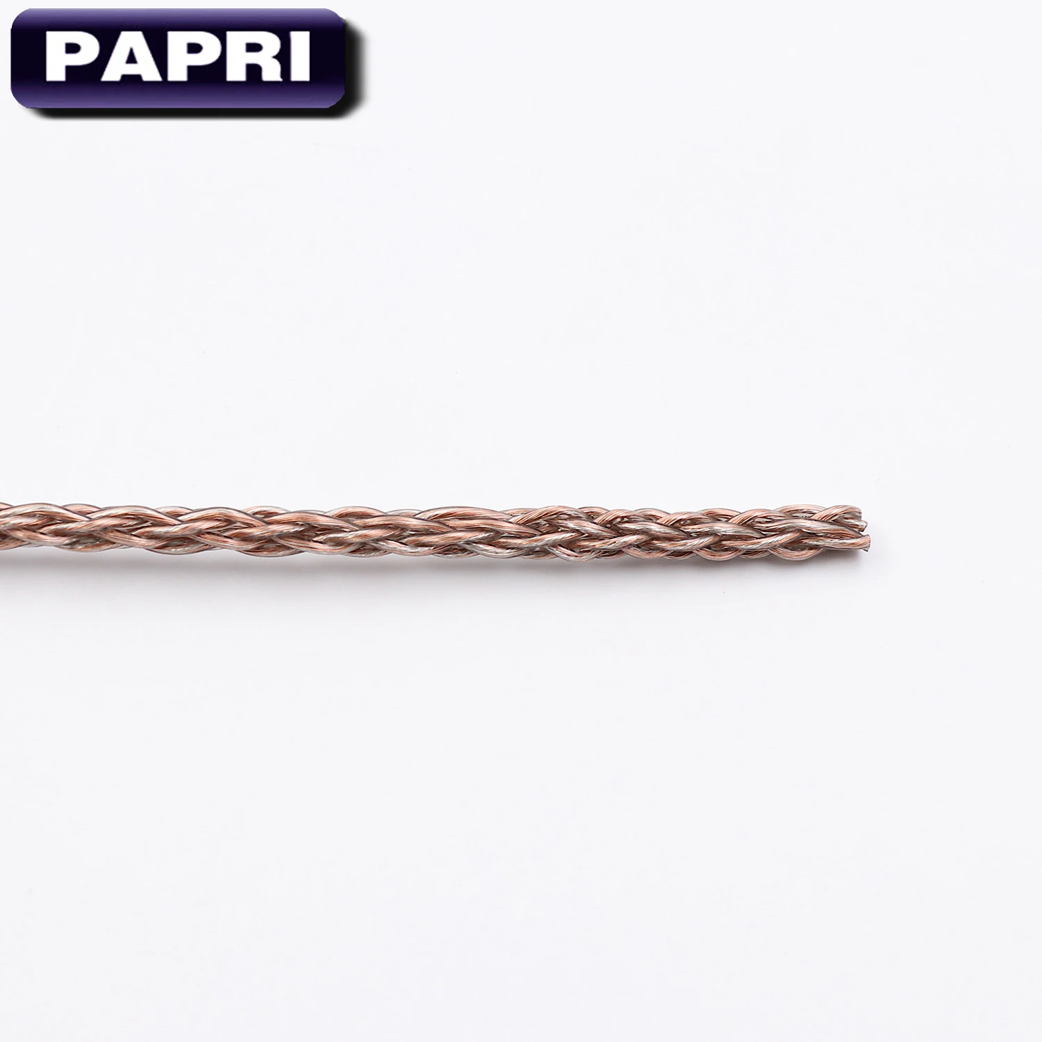 PAPRI DIY AUX Headphone Cable Male To Male Audio Cable PVC 6N OCC Silver Plated HiFi Upgraded Wires For Amplifier