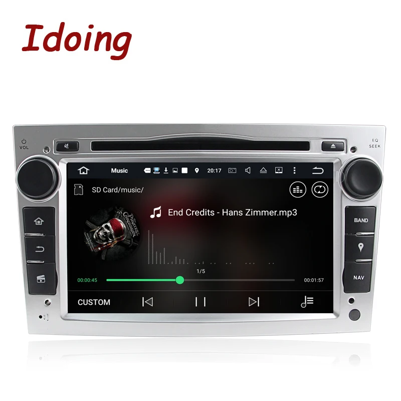 Perfect Idoing2Din Steering-Wheel Android 7.1 For Opel Vectra Corsa D Astra H Car DVD Multimedia Video Player GPS Navigation Quad Core 2